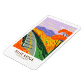 Magnet Flexible Blue Ridge Parkway Vintage (Côté Gauche)