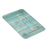 Magnet Flexible Blue Seashell sur Wood Beach Mariage Enregistrer l (Côté Droit)
