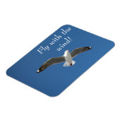 Magnet Flexible Blue Sky Flying Seagull Inspiration (Côté Gauche)