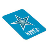 Magnet Flexible Blue Star 'Winner' flexible aimant bleu (Côté Droit)