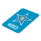 Magnet Flexible Blue Star 'Winner' flexible aimant bleu (Côté Gauche)