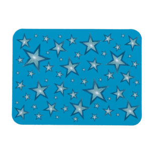 Magnet Flexible Blue Stars flexible aimant bleu