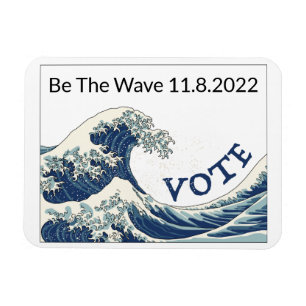Magnet Flexible Blue Wave Sortez du vote