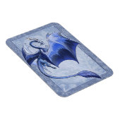 Magnet Flexible Blue Winter Dragon Nature Imaginaire Art (Côté Droit)