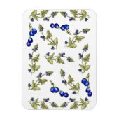 Magnet Flexible Blueberries et Feuilles sur aimant Stem Vine (Vertical)