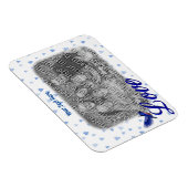 Magnet Flexible Bluebird Love Blue Hearts Frame Ajouter votre phot (Côté Droit)