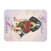 Magnet Flexible Bluetick Heart Mom (Horizontal)