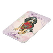 Magnet Flexible Bluetick Heart Mom (Côté Gauche)