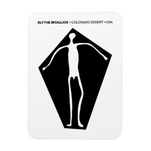 Magnet Flexible Blythe Intaglios géoglyphe antique anthropomorphiq