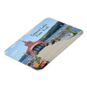 Magnet Flexible Boathouse rouge sur le lac Seneca (Côté Gauche)