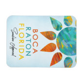 Magnet Flexible Boca Raton Florida Sunshine Travel (Horizontal)