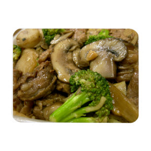 Magnet Flexible Boeuf, brocoli et champignons remuer la frite