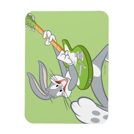Magnet Flexible BOGS BUNNY™ Rocking On Guitar (Vertical)