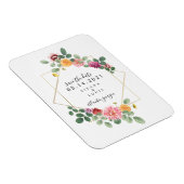 Magnet Flexible Boho Floral Botanical Wedding Enregistrer La Date (Côté Droit)