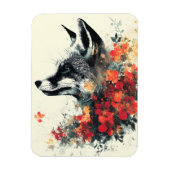 Magnet Flexible Boho Floral Fox Faune Nature (Vertical)