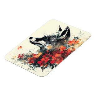 Magnet Flexible Boho Floral Fox Faune Nature