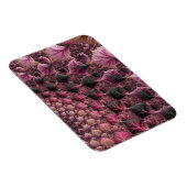 Magnet Flexible Boho Funky Eclectique Rose Noir Abstrait Fractal (Côté Droit)