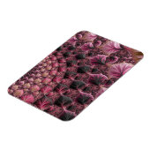 Magnet Flexible Boho Funky Eclectique Rose Noir Abstrait Fractal (Côté Gauche)