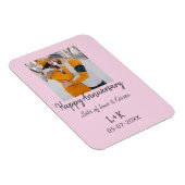 Magnet Flexible Boho moderne heureux anniversaire ajouter nom date (Côté Droit)