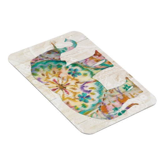 Magnet Flexible Boho Paisley Elephant I (Côté Droit)
