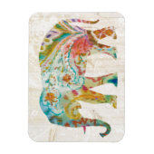 Magnet Flexible Boho Paisley Elephant II (Vertical)