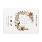 Magnet Flexible Boho séché Floral Pampas Herbe automne automne (Horizontal)