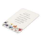 Magnet Flexible Boho Watercolor Fleur sauvage Floral Mariage (Côté Gauche)