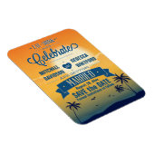 Magnet Flexible Boire à manger à célébrer le coucher de soleil d'é (Côté Droit)