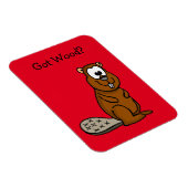 Magnet Flexible Bois ? Aimant photo castor (Côté Droit)