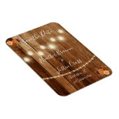 Magnet Flexible Bois de grange rustique Enregistrer la date (Côté Droit)