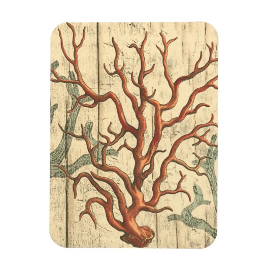 Magnet Flexible Bois et petit corail (Vertical)