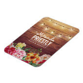 Magnet Flexible Bois rustique Floral Chic String Lumières Maquilla (Côté Gauche)