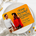 Magnet Flexible Boissons Gratuites Mariages Décontractés Amusants<br><div class="desc">Boissons Gratuites Mariages Décontractés Amusants Sauvez Le Magnet De Date</div>