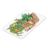 Magnet Flexible Boîte à planteur succulent (Côté Gauche)