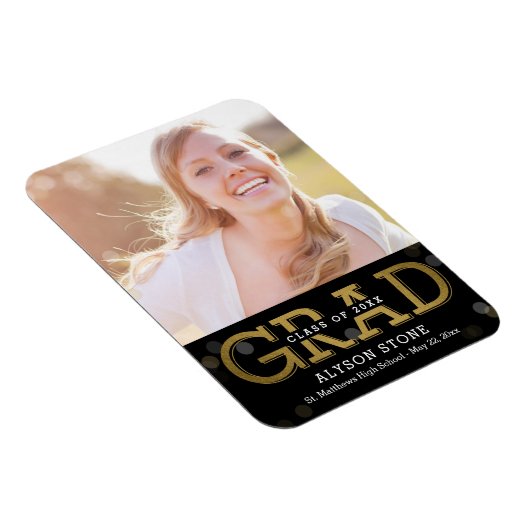 Magnet Flexible Bokeh Collage ÉDITABLE Aimant de graduation de cou (Côté Droit)