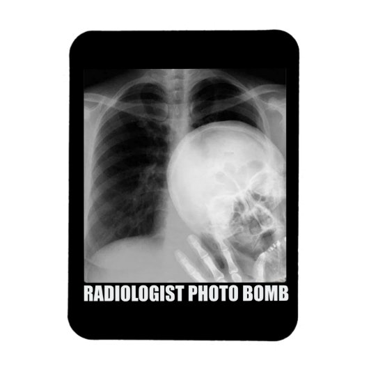 MAGNET FLEXIBLE BOMBE PHOTO RADIOLOGISTE (Vertical)