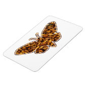 Magnet Flexible Bombyx Mori Silk Moth Cycle de vie Silhouette (Côté Gauche)