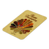 Magnet Flexible Bon thanksgiving coloré Turquie (Côté Gauche)