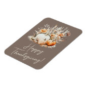 Magnet Flexible Bon thanksgiving d'aquarelle Citrouilles d'herbe s (Côté Gauche)