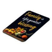 Magnet Flexible Bon thanksgiving Famille Belle Cornucopia (Côté Gauche)
