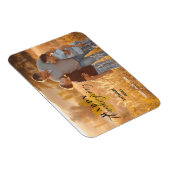 Magnet Flexible Bon thanksgiving Script Feuilles Photo de famille (Côté Droit)