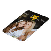 Magnet Flexible Bon thanksgiving Script Feuilles Photo personnalis (Côté Gauche)