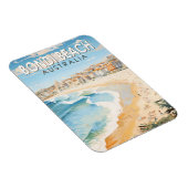 Magnet Flexible Bondi Beach Australie Travel Art Vintage (Côté Droit)