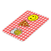 Magnet Flexible Bonheur de la pizza de bière (Côté Gauche)