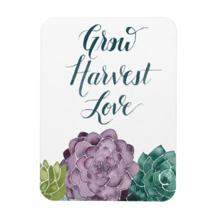 Magnet Flexible Bonheur plante   Grow Harvest Love