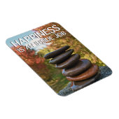 Magnet Flexible Bonheur Stones Zen Inspiration Motivationnelle (Côté Droit)