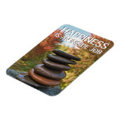 Magnet Flexible Bonheur Stones Zen Inspiration Motivationnelle (Côté Gauche)