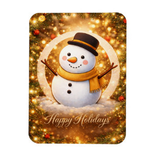 Magnet Flexible Bonhomme de neige Joyeuses Fêtes
