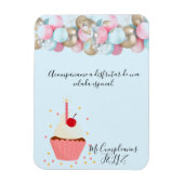 Magnet Flexible bonita Invitation de festejo (Vertical)