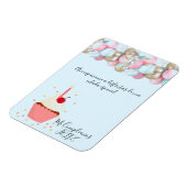 Magnet Flexible bonita Invitation de festejo (Côté Gauche)